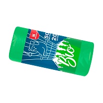 Мешки для мусора 50 л, биоразлагаемые, зеленые, в рулоне 20 шт., ПНД, 9 мкм, 640х540 мм, БИО, МБ2134 (МНБ 50-20ж) в Самаре