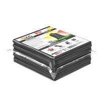 Мешки для мусора 160 л, серые, в пачке 10 шт., ПВД, 40 мкм, 900х1100 мм, i-Bag в Самаре