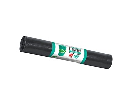 Мешки для мусора 160 л, черные, в рулоне 10 шт., ПВД, 25 мкм, 1100х800 мм, GRIFON, 101-031 в Самаре