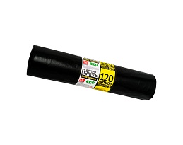Мешки для мусора 120 л, черные, в рулоне 25 шт., ПВД, 40 мкм, 1100х700 мм, GRIFON, 101-019 в Самаре