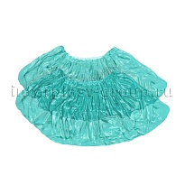 Бахилы бирюзовые 2000 шт (1000 пар), 16 мкм, однослойные, с одной резинкой, Эконом в Самаре Бахилы бирюзовые 2000 шт (1000 пар), 16 мкм, однослойные, с одной резинкой, Эконом в Самаре