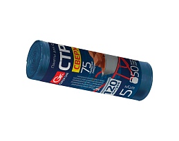Мешки для мусора 120 л, трехслойные, синие, в рулоне 5 шт., ПВД, 75 мкм, 1100х700 мм, GRIFON PROFF СТРОЙКА, 101-521 в Самаре