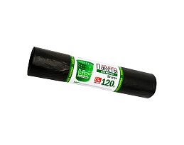 Мешки для мусора 120 л, серые, в рулоне 50 шт., ПНД, 16 мкм, 1100х700 мм, GRIFON, 101-015 в Самаре