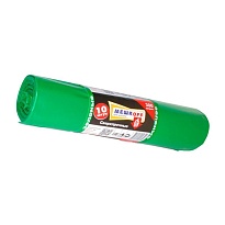 Мешки для мусора 300 л, зеленые, в рулоне 10 шт., ПВД 65 мкм, 1400х1000 мм, МЕШКОFF, 4922 в Самаре